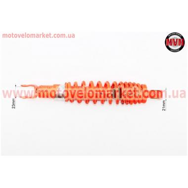 Амортизатор задний GY6/Honda - 310мм*d59мм (втулка 10мм / вилка 8мм) регулир., оранжевый с паутиной