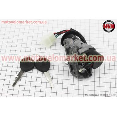 Замок зажигания Suzuki Lets II (4 провода)