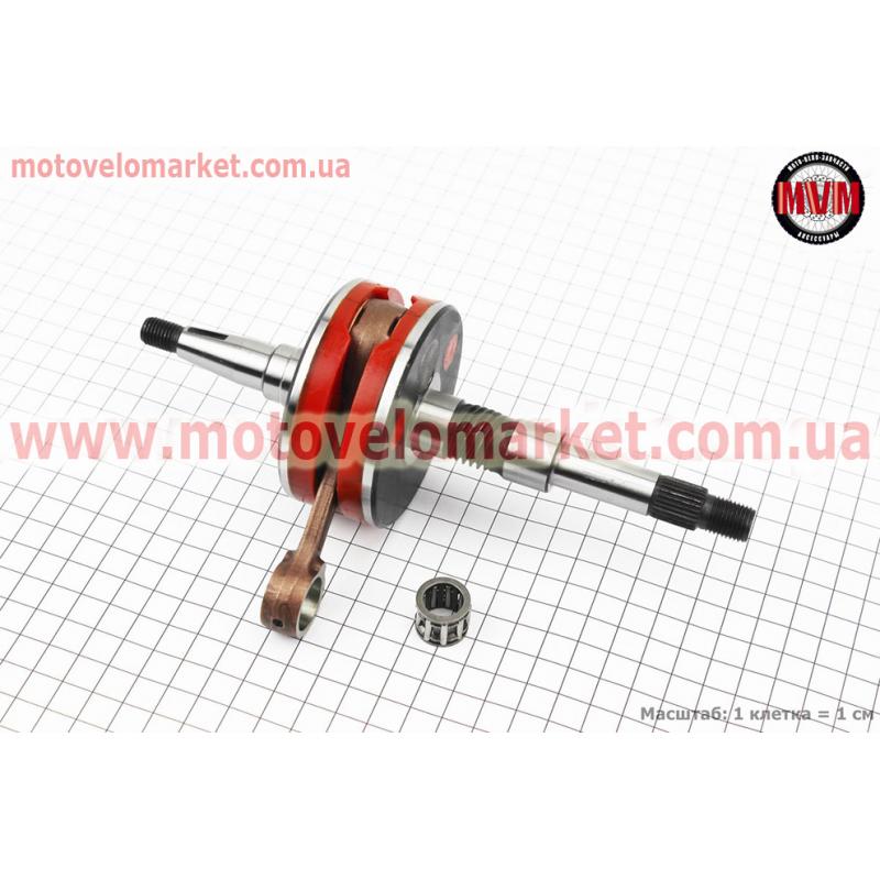 Коленвал Honda DIO AF27/28, полнощекий