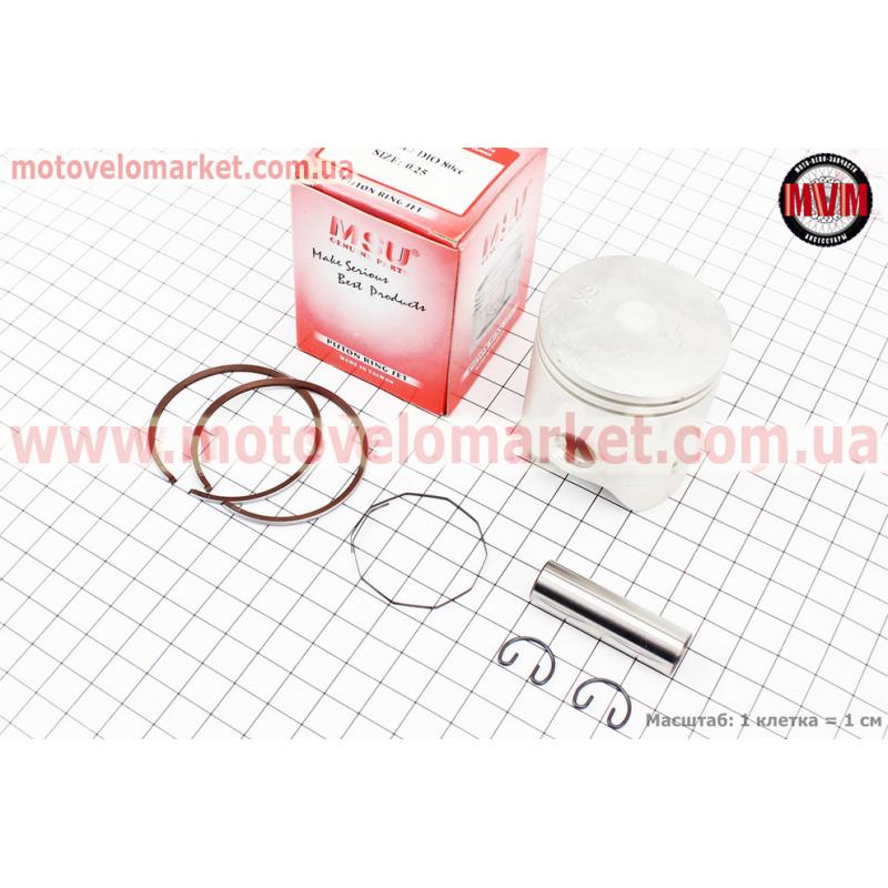 Поршень, кольца, палец к-кт Honda DIO80 48мм +0,25 (палец 12мм)