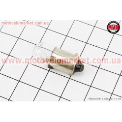Лампа поворота (белая c цоколем) 12V/3W T9