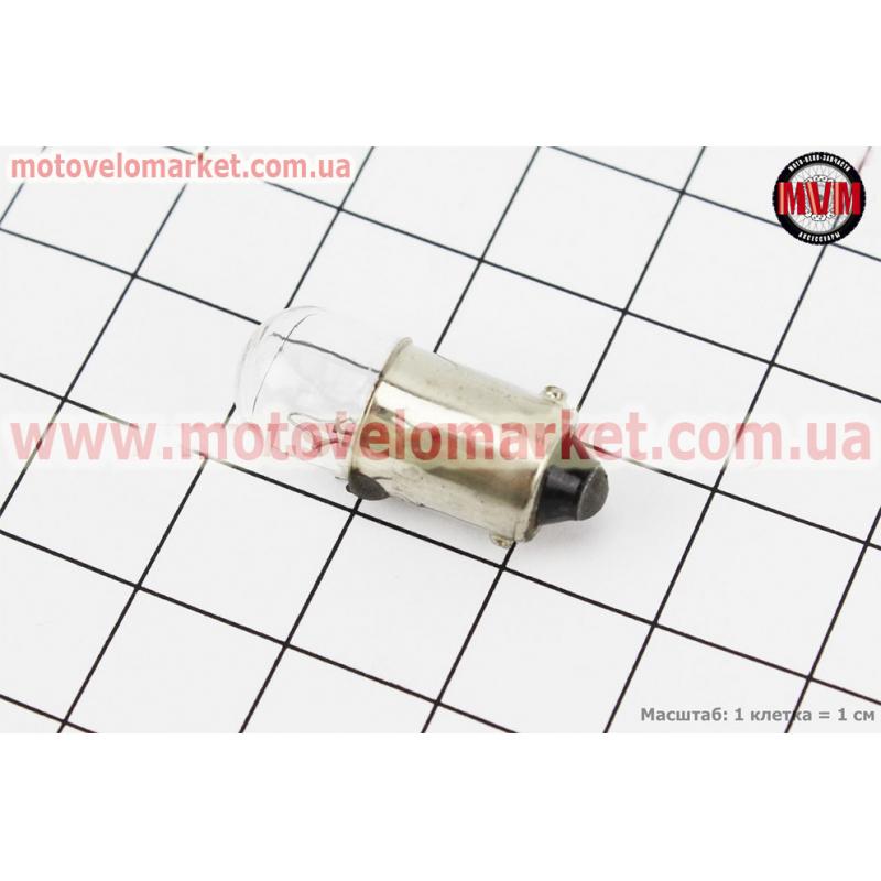 Лампа поворота (белая c цоколем) 12V/3W T9