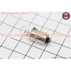 Лампа поворота (белая с цоколем) 12V/4W G10 BA9S