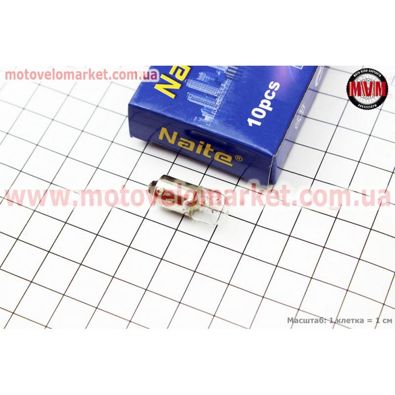 Лампа поворота (белая c цоколем) 12V/3W T8.5 BA9S - 10шт