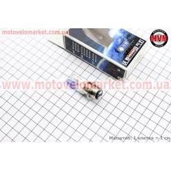 Лампа фары P15D-25-1 12V 35/35W "двойная" белая/синяя