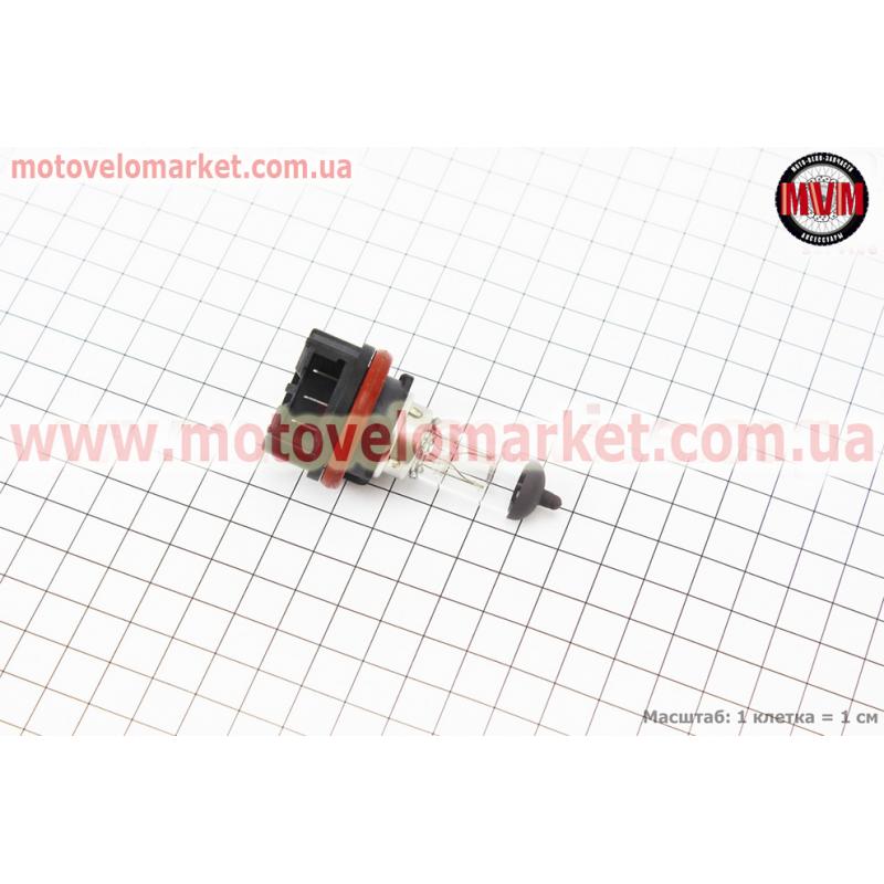 Лампа фары HS5 (B245) 12V 35/35W (Suzuki AD/Lets - 4T), пластмасс. цоколь