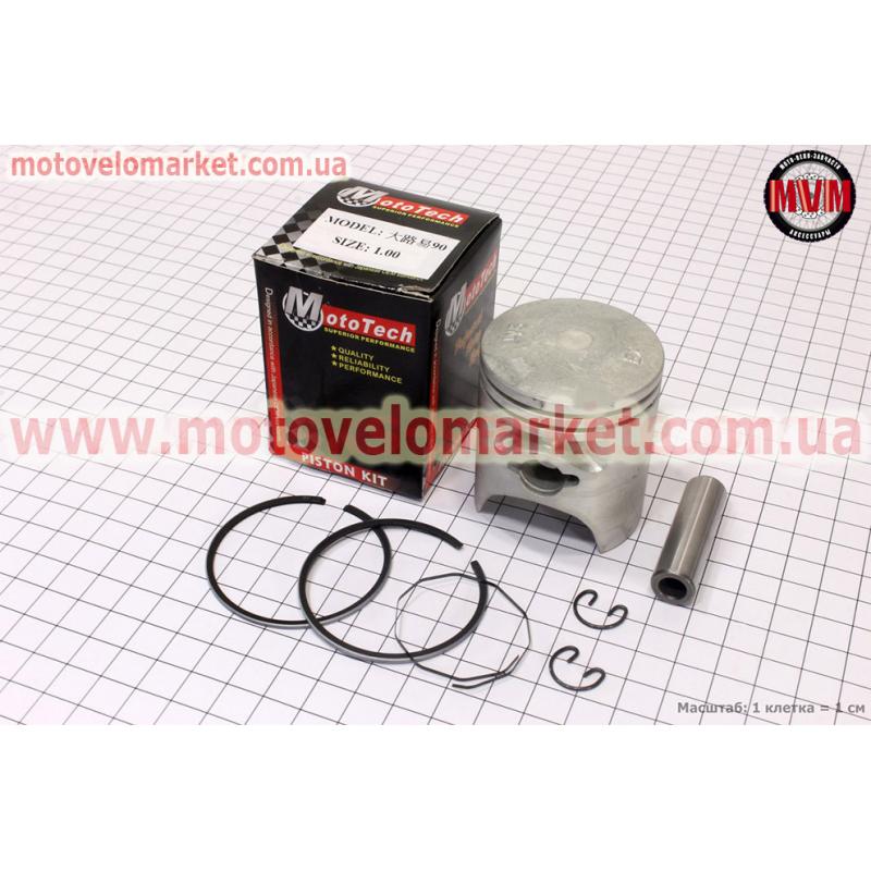 Поршень, кольца, палец к-кт Honda LEAD90 48мм +1,00, Тайвань (палец 12мм)