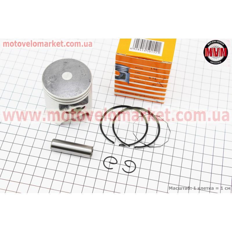 Поршень, кольца, палец к-кт Honda LEAD90 48мм +0,75 желтая коробка (палец 12мм)