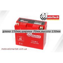 АКБ мото 12V 12A "MotoTech"  YT12B-4