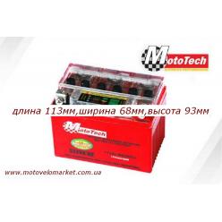 АКБ мото 12V 4A IGEL "MotoTech"  YTX4L-BS c индикатором