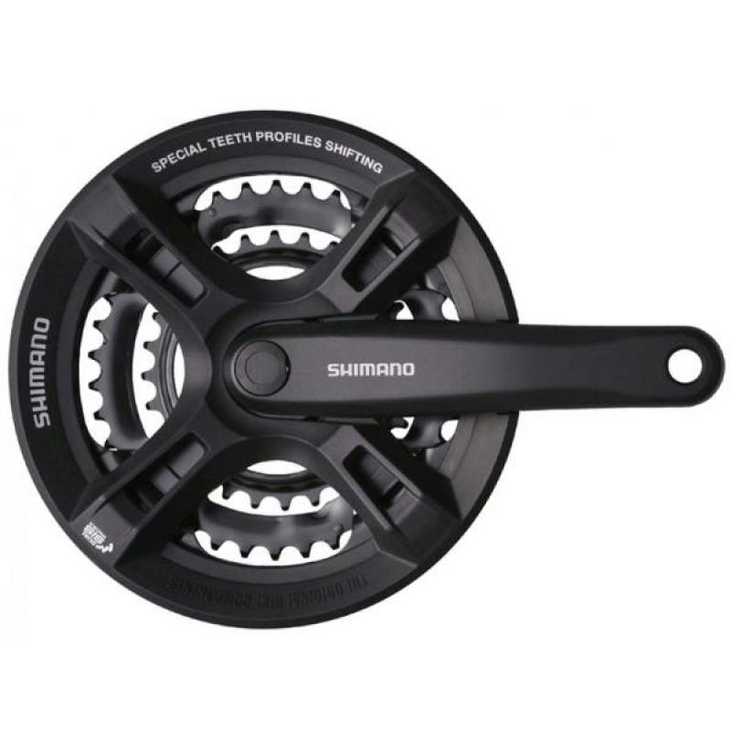 Купить Шатуны SHIMANO  FC-M171 42X34X24 с защитой
