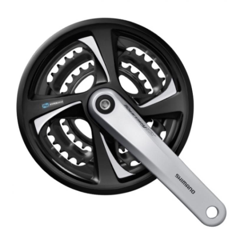 Купить Шатуны SHIMANO FC-TX801 48X38X28 серебр, с защитой